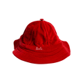 Bode Velvet Signature Bucket Hat 'Red'