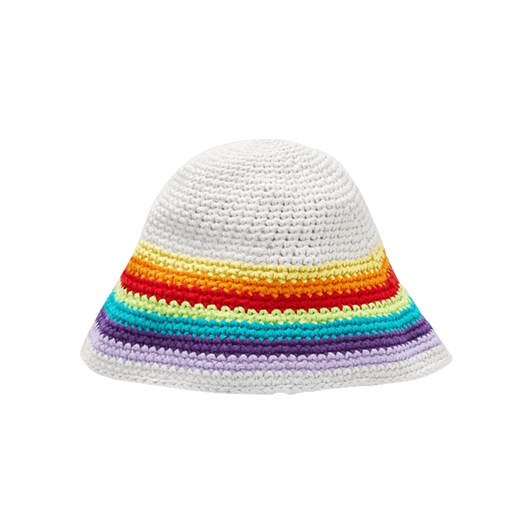 Loewe Crochet Hat 'White/Multicolor'