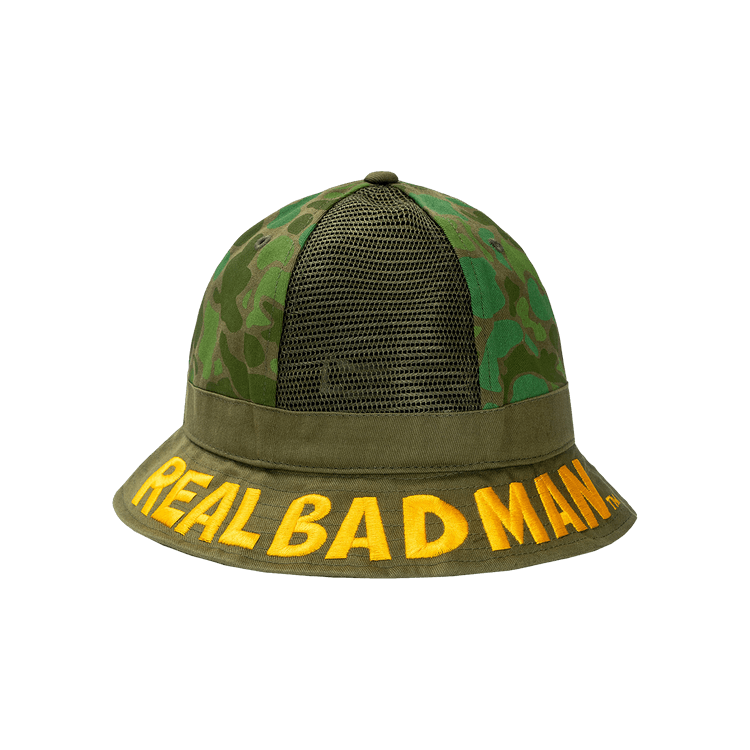 Real Bad Man Lost Hike Rbucket Hat 'Green Camo'
