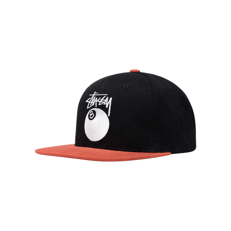 Stussy Twill Stock 8 Ball Cap 'Black'
