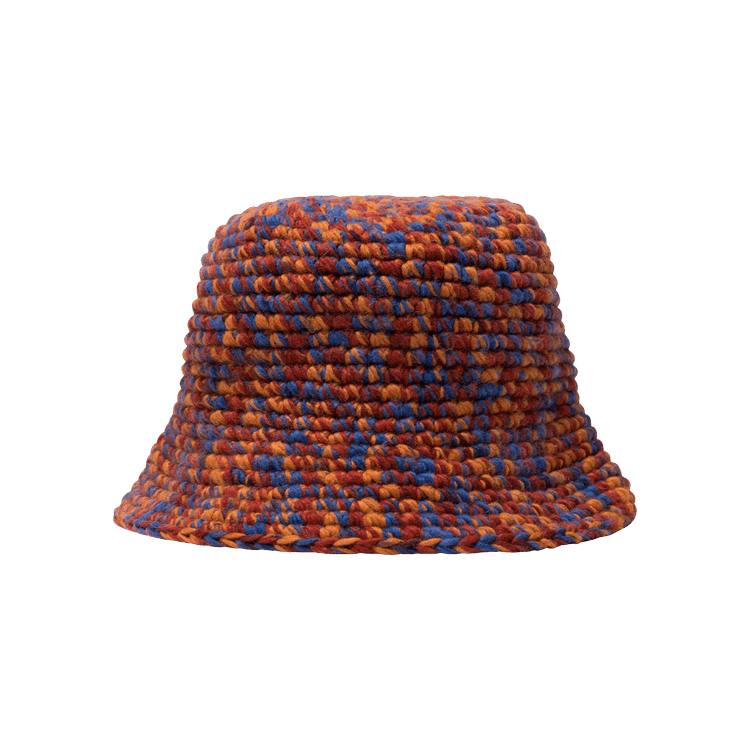 Stussy Melange Yarn Knit Bucket Hat 'Orange'