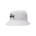 Stussy Brushed Big Basic Bucket Hat 'White'