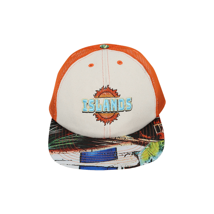 Just Don Islands Trucker Hat 'Orange/Multicolor'