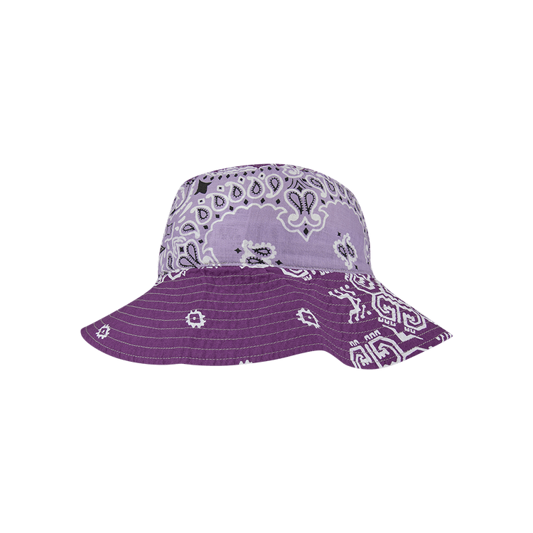 Kapital Bandana Patchwork Bucket Hat 'Light Purple'