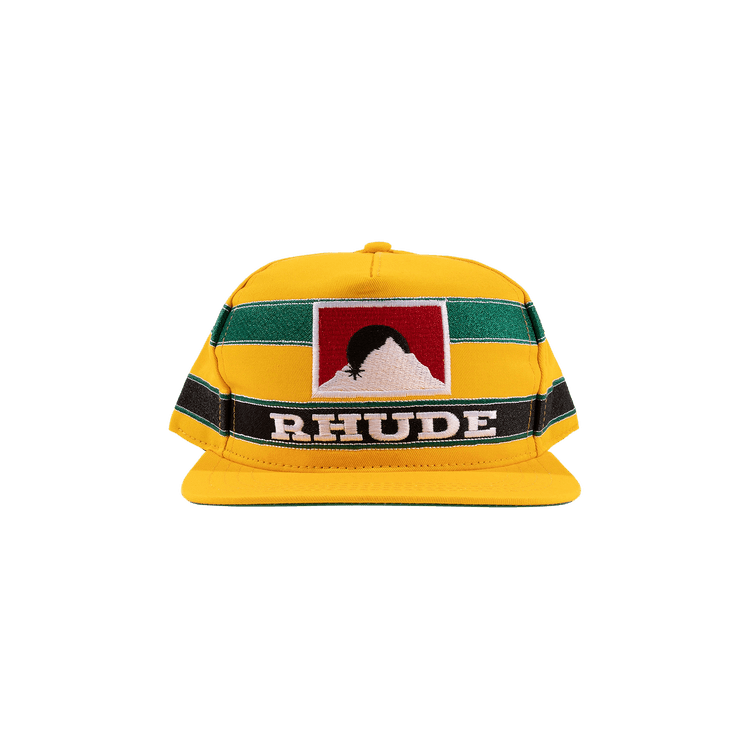 Rhude Ayrton Hat 'Yellow/Forest Green/Red'
