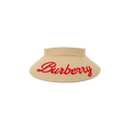 Burberry Varsity Logo Wide Peak Visor 'Soft Fawn'