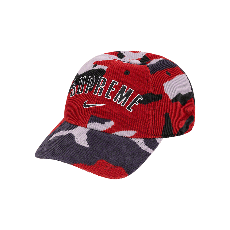 Supreme x Nike Arc Corduroy 6-Panel 'Red Camo'