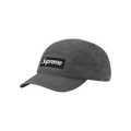 Supreme Washed Seersucker Camp Cap 'Black'