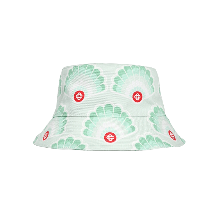 Casablanca Printed Denim Bucket Hat 'Mint Shell'