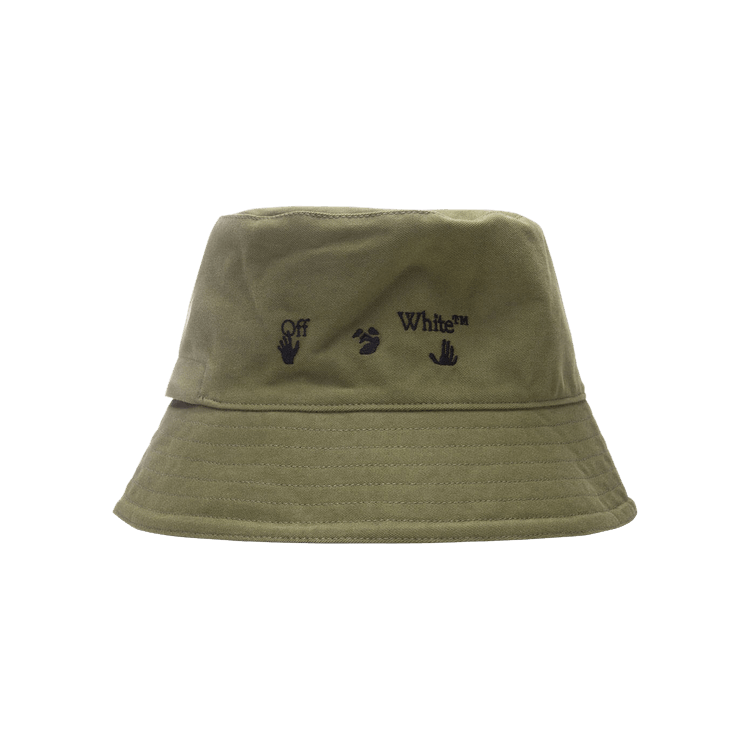 Off-White Logo Bucket Hat 'Green/Black'