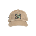 Off-White Weed Baseball Cap 'Dark Sand/Green'