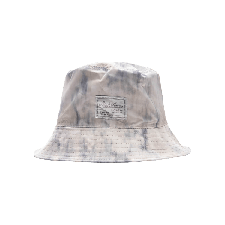 Raf Simons Reversible Bucket Hat With Woven Label 'Light Grey/Blue'