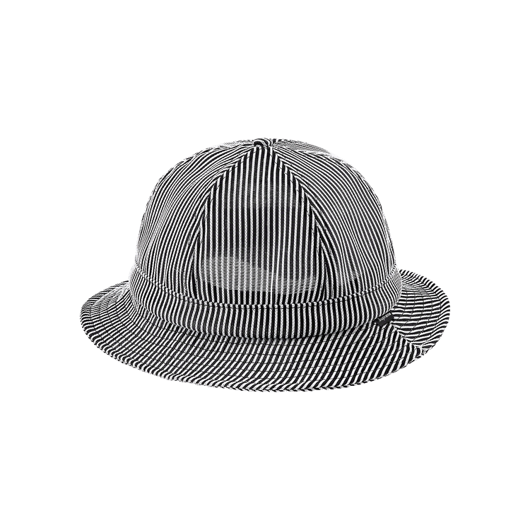 Supreme Stripe Mesh Bell Hat 'Black'