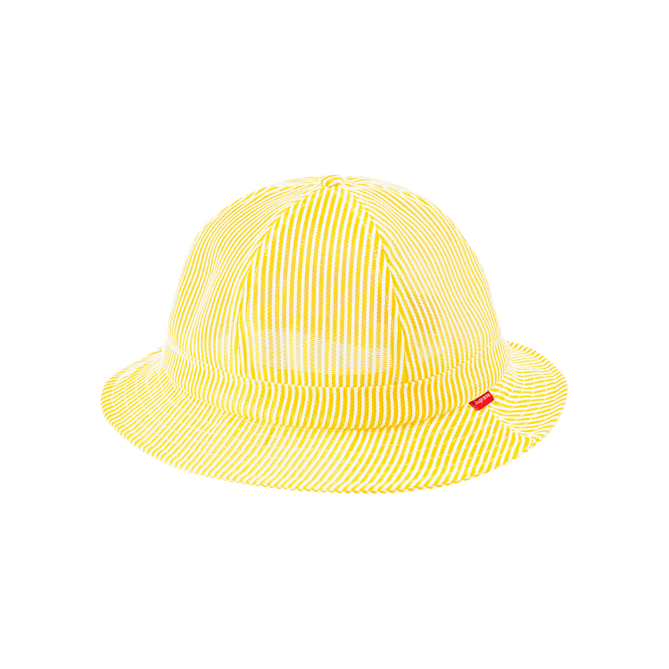 Supreme Stripe Mesh Bell Hat 'Yellow'