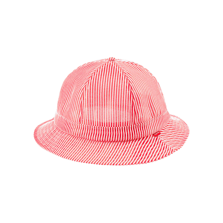 Supreme Stripe Mesh Bell Hat 'Red'