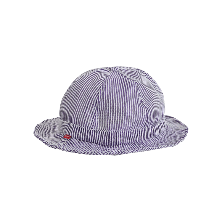 Supreme Stripe Mesh Bell Hat 'Purple'