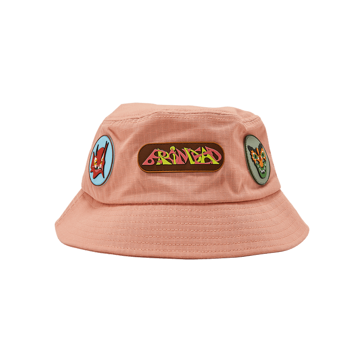Brain Dead Metal Bucket Hat 'Coral'