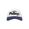 Sporty & Rich Corduroy Wellness Club Hat 'White/Navy'