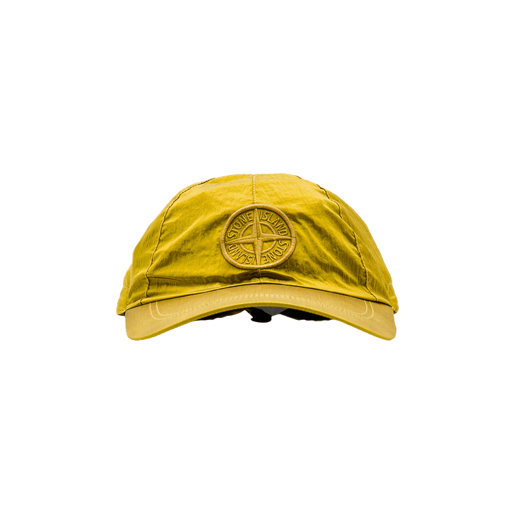 Stone Island 6 Panel Nylon Metal Cap 'Yellow'
