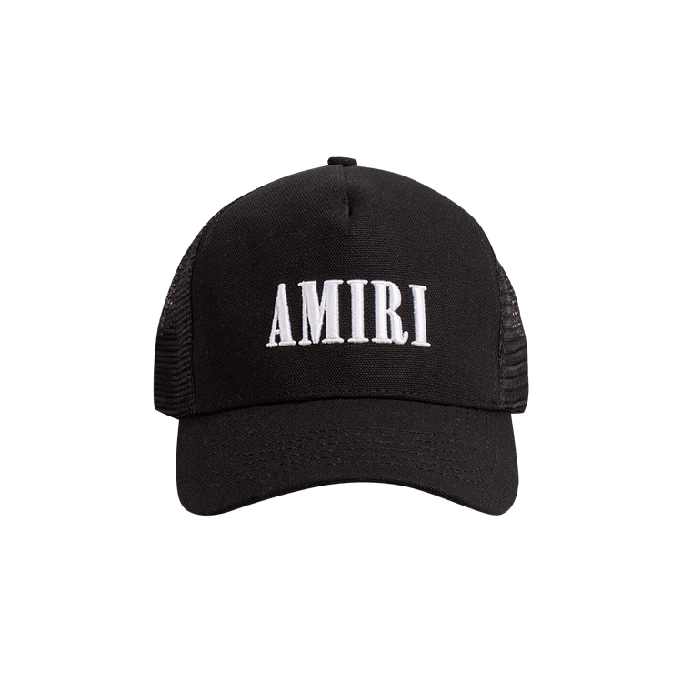 Amiri Core Logo Trucker Hat 'Black/White'