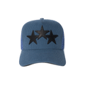 Amiri 3 Star Trucker Hat 'Pond Blue/Black'