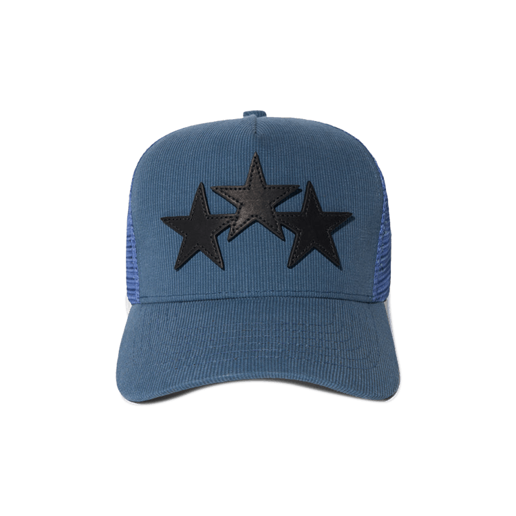 Amiri 3 Star Trucker Hat 'Pond Blue/Black'