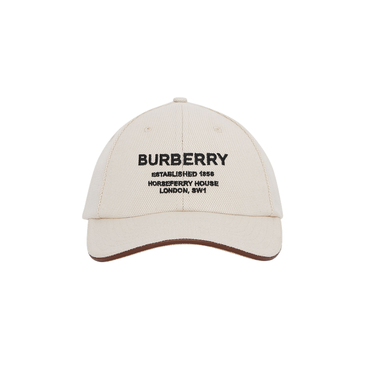 Burberry Horseferry Motif Canvas Baseball Cap 'Natural'