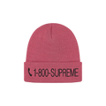 Supreme 1-800 Beanie 'Dusty Magenta'
