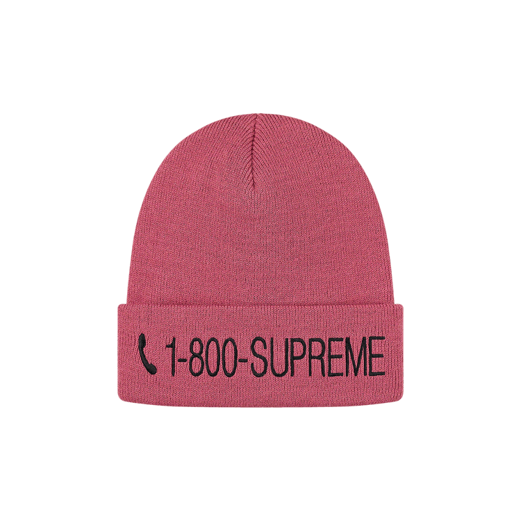 Supreme 1-800 Beanie 'Dusty Magenta'
