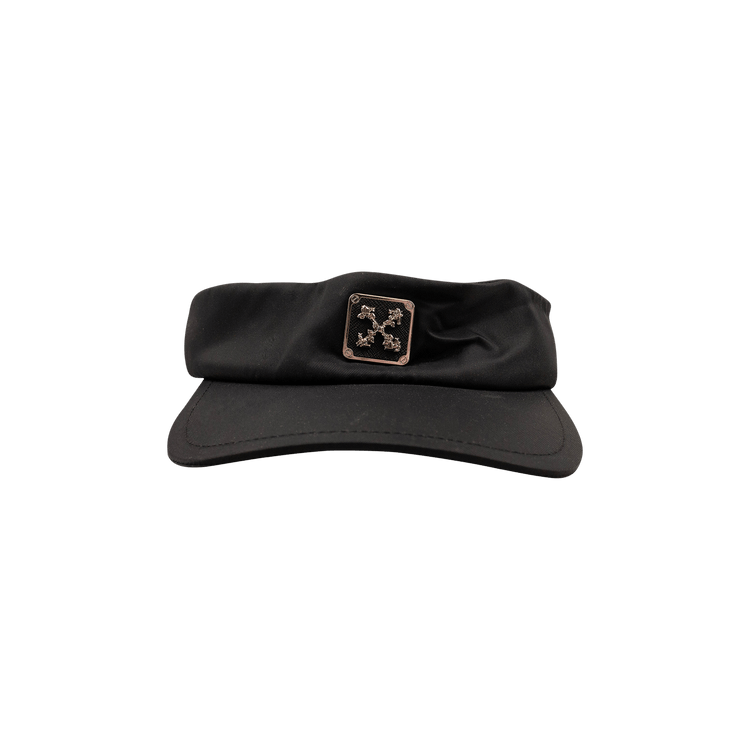 Off-White Metal Logo Nylon Visor 'Black'