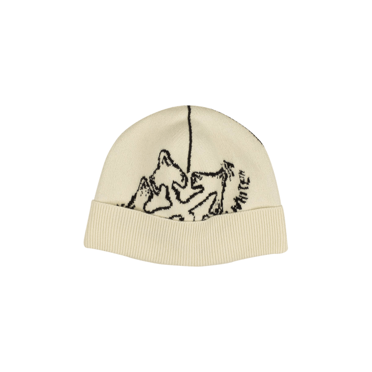 Off-White Arrow Logo Beanie 'White'
