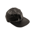 Off-White Logo Leather Baseball Cap 'Black'