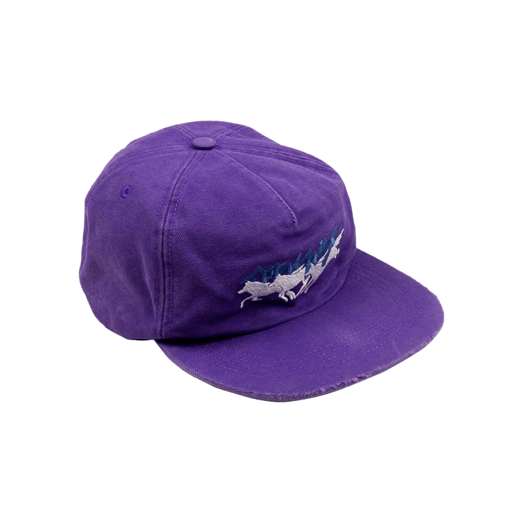 Off-White Running Wolves Cap Hat 'Purple'