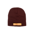 Sp5der Knit Beanie Hat 'Burgundy'