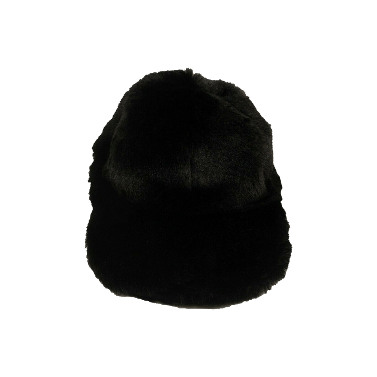 Givenchy Faux Fur Curved Baseball Cap 'Black'
