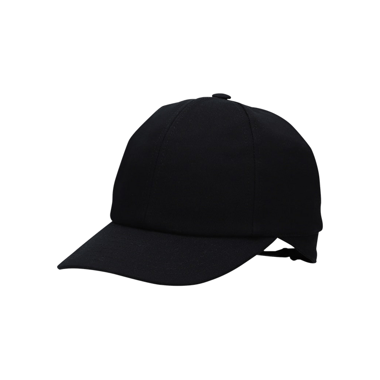 Courrèges Cotton Low Cap 'Black'