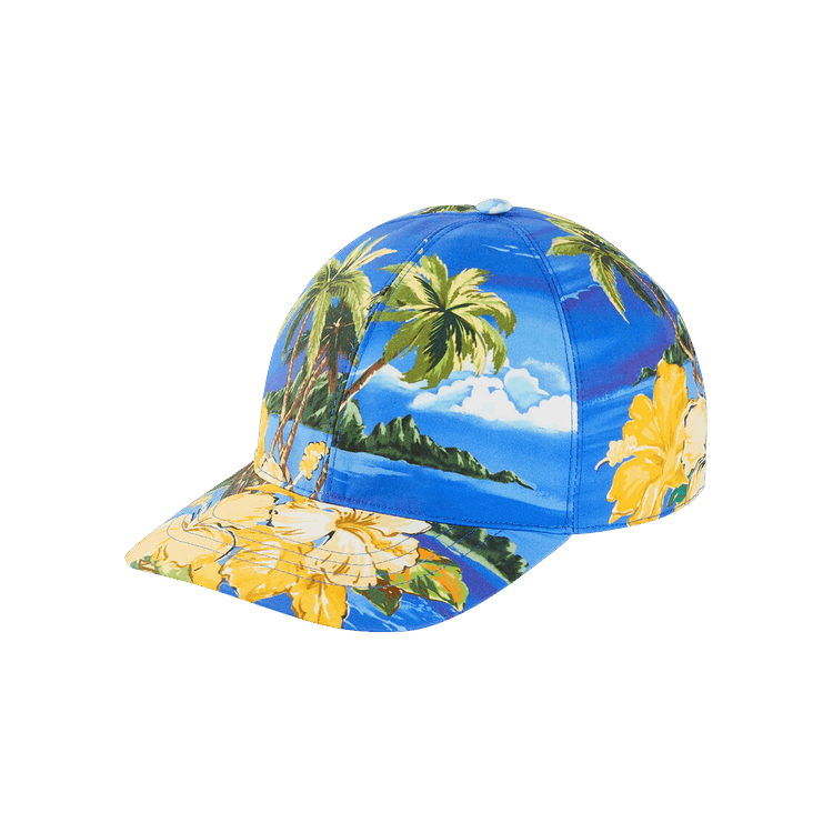 Gucci Palms And Floral Print Baseball Hat 'Multicolor'