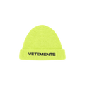 Vetements Logo Beanie 'Neon Yellow'