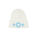 Chrome Hearts Miami Exclusive Horseshoe Beanie 'White/Blue'