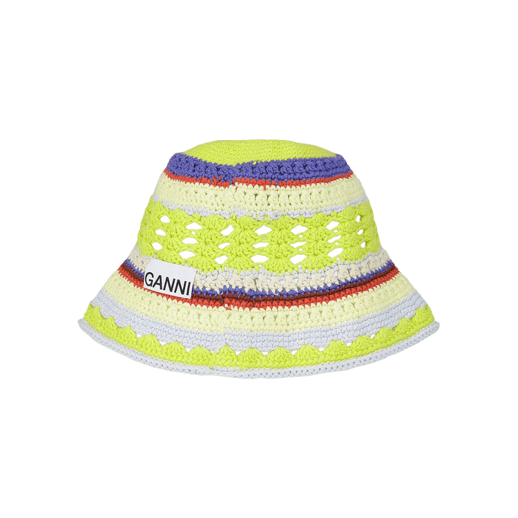 GANNI Cotton Crochet Hat 'Heather'
