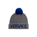 Versace Pompom Beanie 'Grey/Blue'