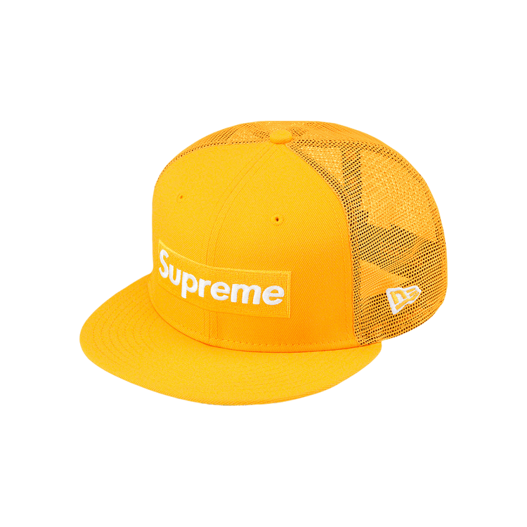 Supreme Box Logo Mesh Back New Era 'Yellow'