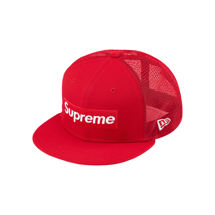 Supreme Box Logo Mesh Back New Era 'Red'