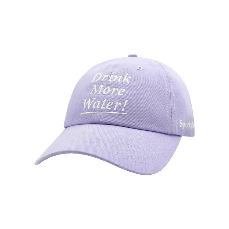 Sporty & Rich Drink More Water Hat 'Periwinkle/White'